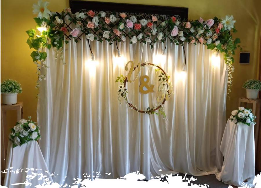 Dekorasi Backdrop Lamaran oleh Rushtic